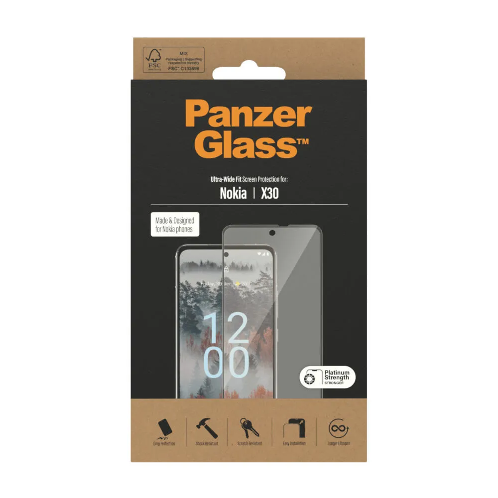 PanzerGlass® Screen Protector Nokia X30 | Ultra-Wide Fit 6798 Thumbnail 4