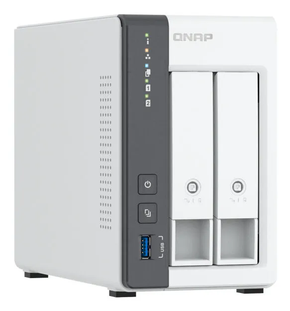 QNAP TS-216G NAS Dikey (Tower) Cortex-A55 4 GB 8 TB HDD Beyaz Thumbnail 2