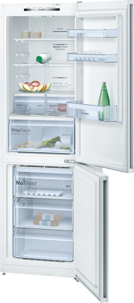 Bosch Serie 4 KGN36VW3B donduruculu buz dolabı Solo 324 l Beyaz Buzdolabı