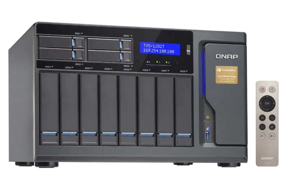QNAP TVS-1282T 16 GB TVS-1282T-I5-16G +12X ST10000NE0004 Thumbnail 5