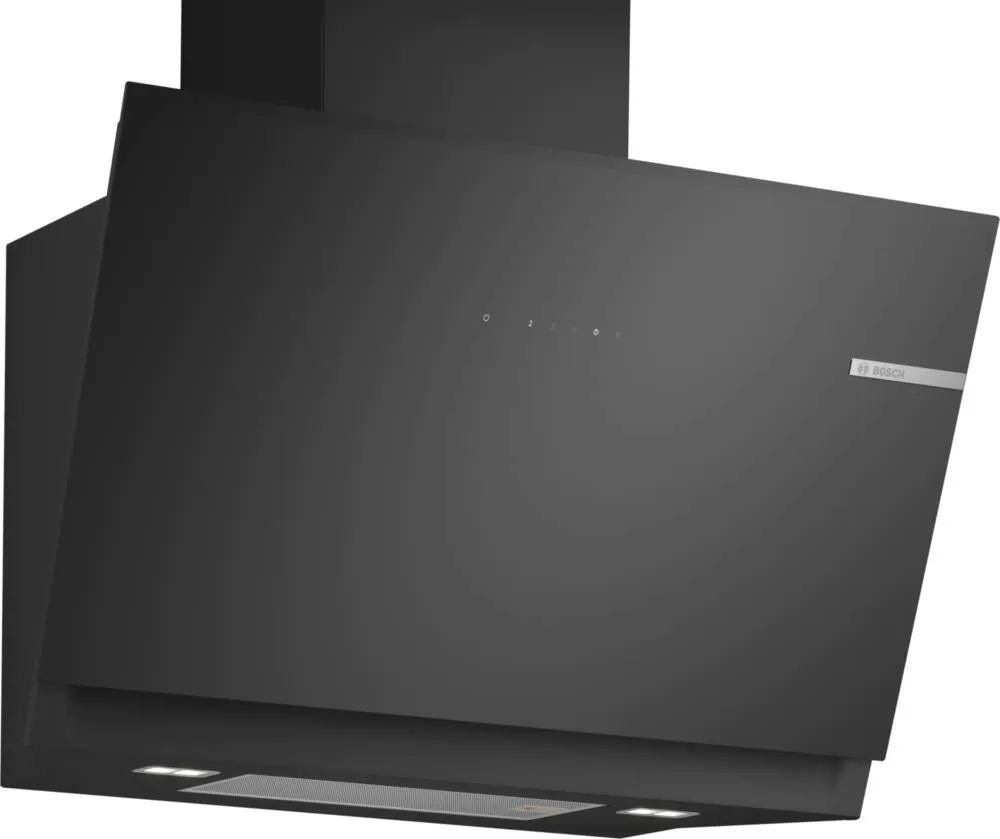 Bosch Serie 6 DWK81AN60 ocak bacası Duvara monteli Siyah 432 m³/Saat Davlumbaz ve Aspiratö