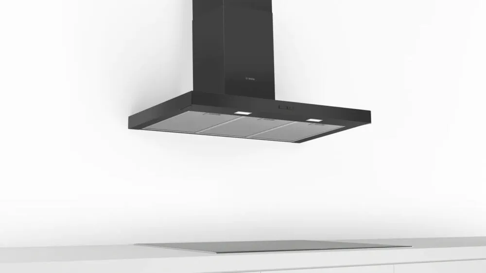 Bosch Serie 2 DWB96BC60B ocak bacası Duvara monteli Siyah 619 m³/Saat Thumbnail 3