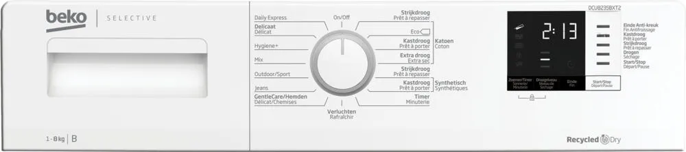 Beko DCU8235BXT 7182483630 8 kg Yoğuşmalı Kurutma Makinesi Thumbnail 5