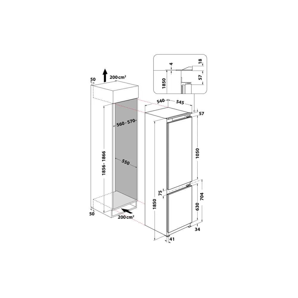 Hotpoint BCB 7525 S1 289 Litre 859991605930 Buzdolabı Thumbnail 10