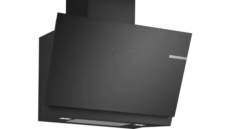 Bosch Serie 6 DWK81AN60B ocak bacası Duvara monteli Siyah 432 m³/Saat Davlumbaz ve Aspiratö