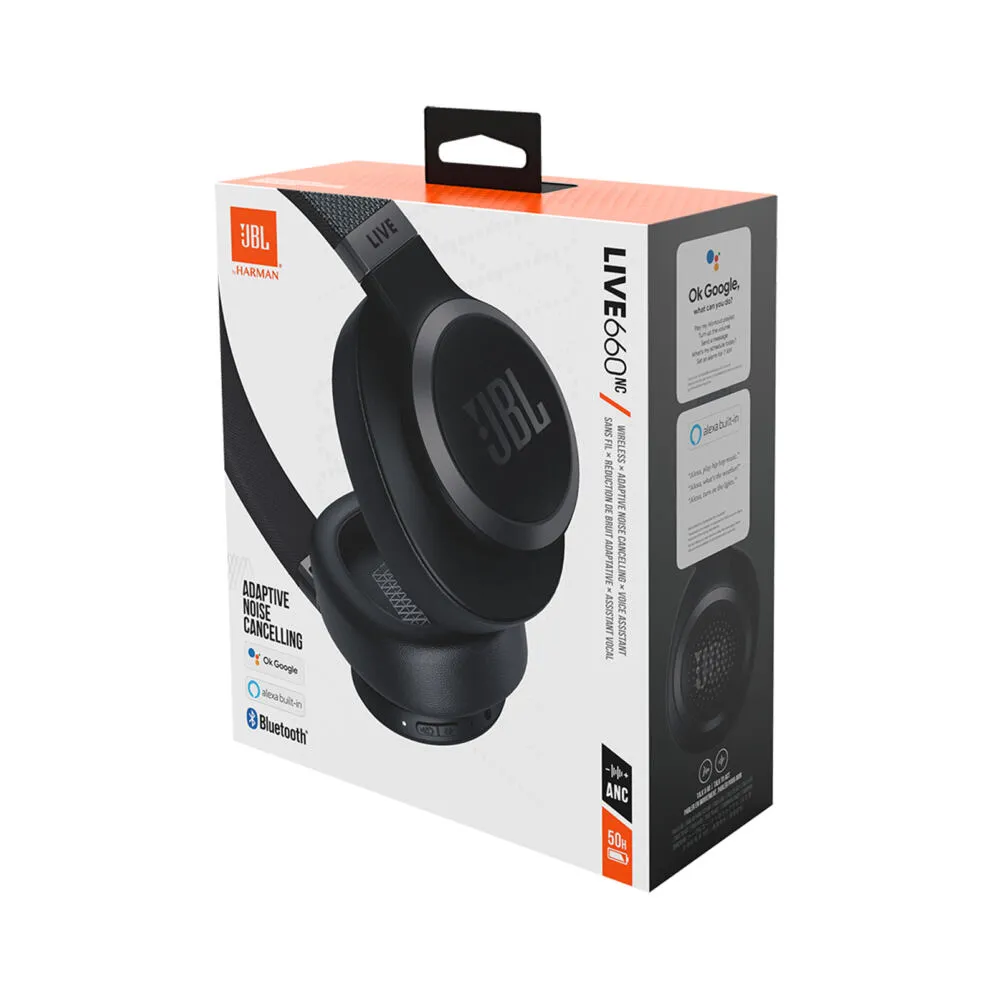 JBL Live 660NC Kulaklık Kablolu & Kablosuz Saç bandı Aramalar/Müzik USB C Tipi Bluetooth Siyah Thumbnail 7