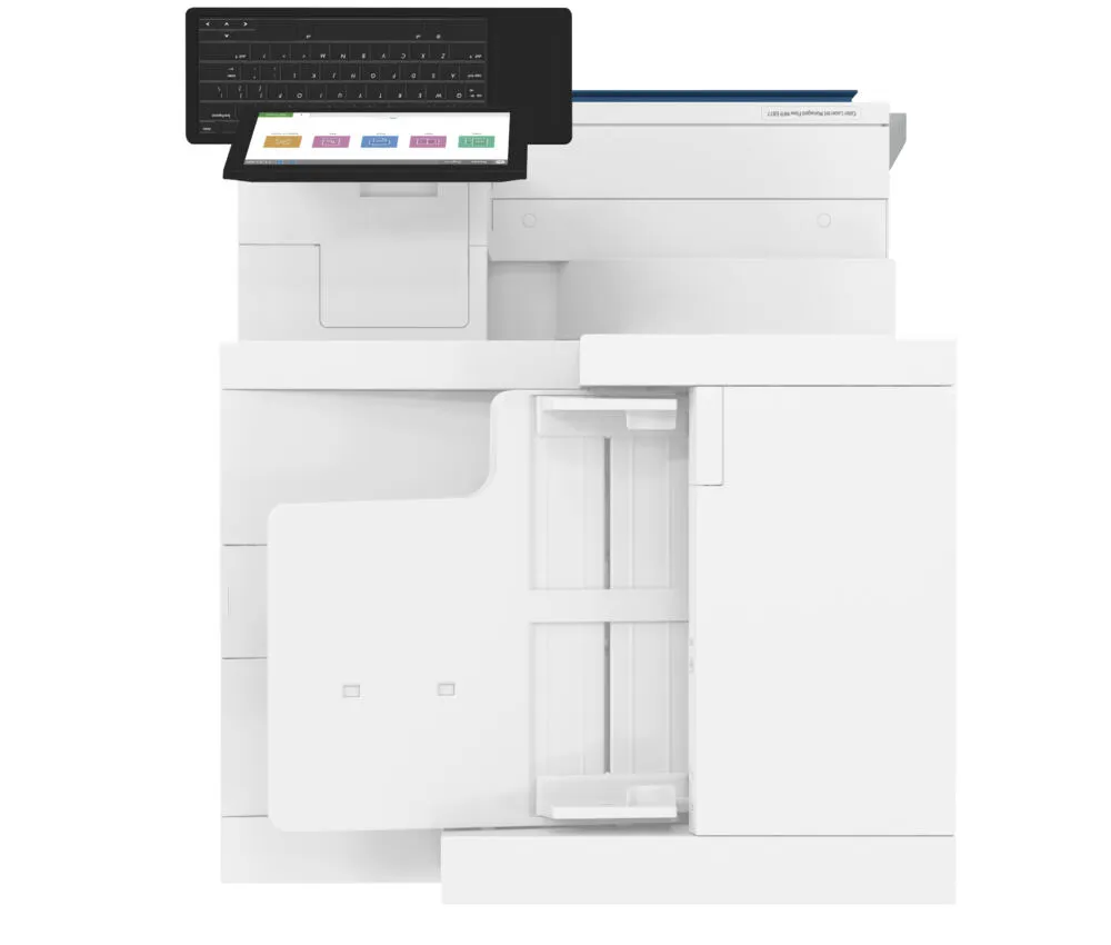 HP LaserJet Flow E877z Multifunction Renkli alnızca Ethernet 5QK08A Lazer Wi-Fi Çok Fonksiyonlu Yazıcı Thumbnail 5