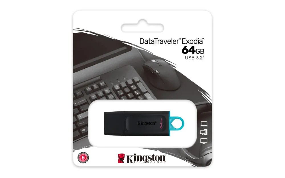 Kingston Technology Exodia 64 GB DTX/64GB USB 3.2 Flash Bellek Thumbnail 10