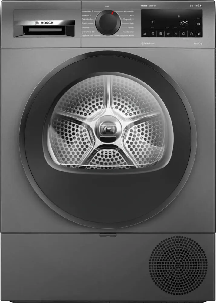Bosch Serie 6 WQG2331RCH kurutucu Solo Önden yüklemeli 8 kg Gri Kurutma Makinesi