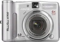 Canon PowerShot A700 1/2.5" 6 MP CCD Gümüş Digital Kame