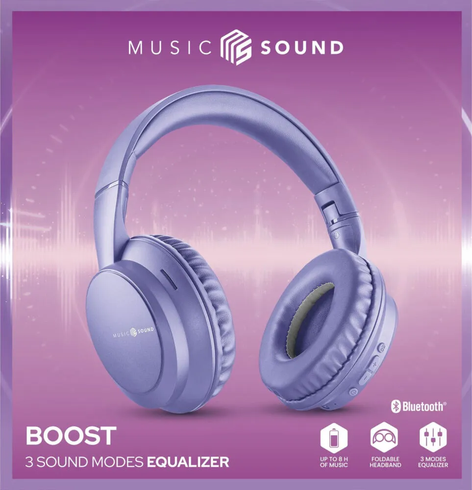 Music Sound BTHEADBMSBOOSTV Bluetooth Kulaklık Thumbnail 1