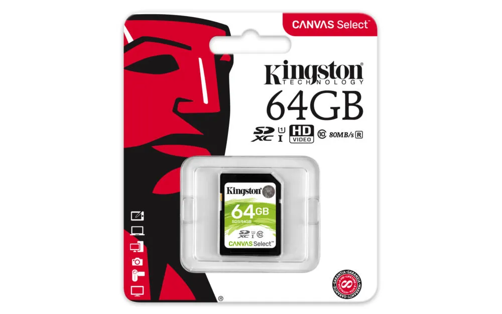 Kingston Technology Canvas Select 64 GB SDS/64GB Thumbnail 2