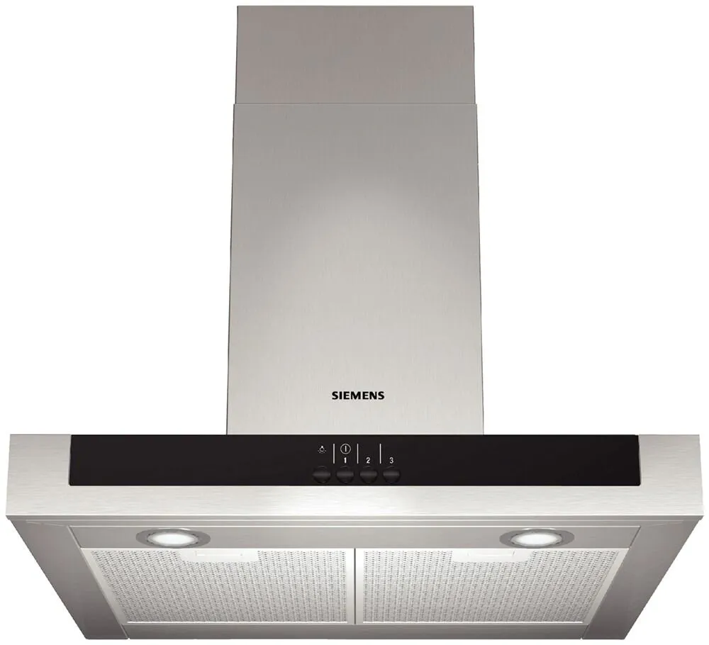 Siemens LC657BC20 ocak bacası Duvara monteli Paslanmaz çelik 740 m³/Saat Davlumbaz ve Aspiratö