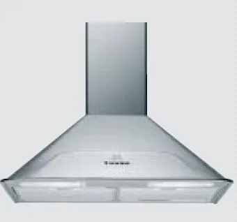 Indesit H 572 IX ocak bacası Duvara monteli Paslanmaz çelik 600 m³/Saat Davlumbaz ve Aspiratö