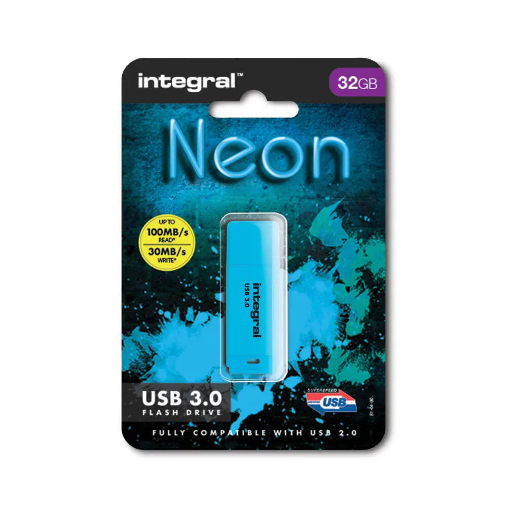 Integral INFD32GBNEONB3.0 32 GB USB 3.2 Flash Bellek Thumbnail 2