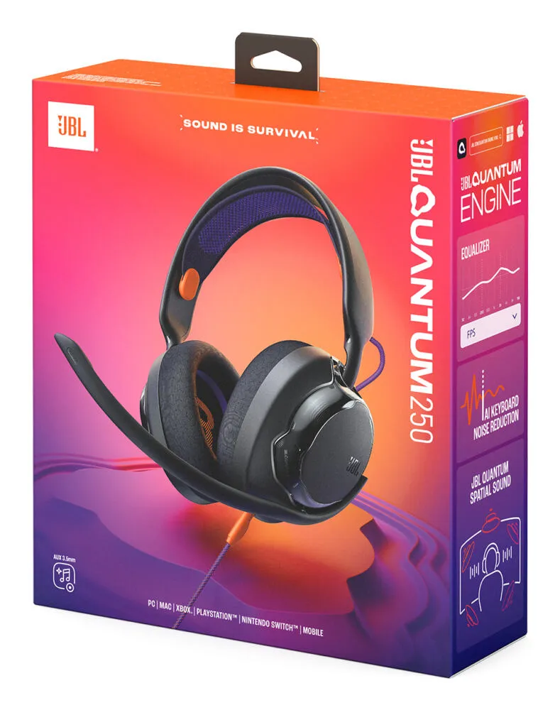 JBL Quantum 250 JBLQTUM250BLK Oyuncu Kulaklığı Thumbnail 12