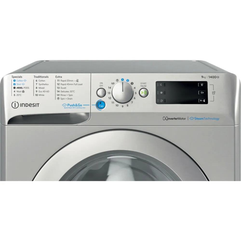Indesit BWE 91496X SV UK 9 kg 1351 Devir Çamaşır Makinesi Thumbnail 5