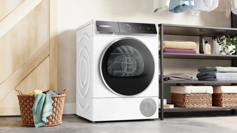 Bosch Serie 8 WQB246C0II kurutucu Solo Önden yüklemeli 9 kg Beyaz Thumbnail 3