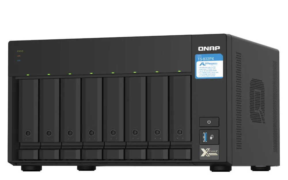QNAP TS-832PX 4 GB TS-832PX-4G/80TB-EXOS Thumbnail 5