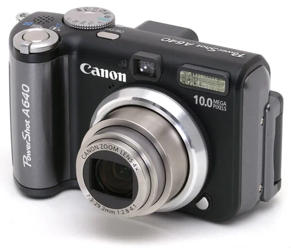 Canon PowerShot A640 1/1.8" 10 MP CCD 3648 x 2736 Piksel Gri Digital Kame