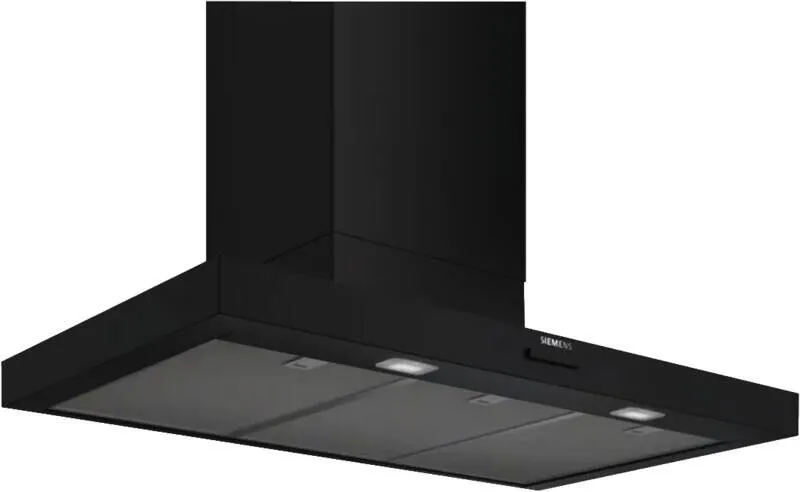 Siemens LJ95BCC60 ocak bacası Gömme Siyah Davlumbaz ve Aspiratö