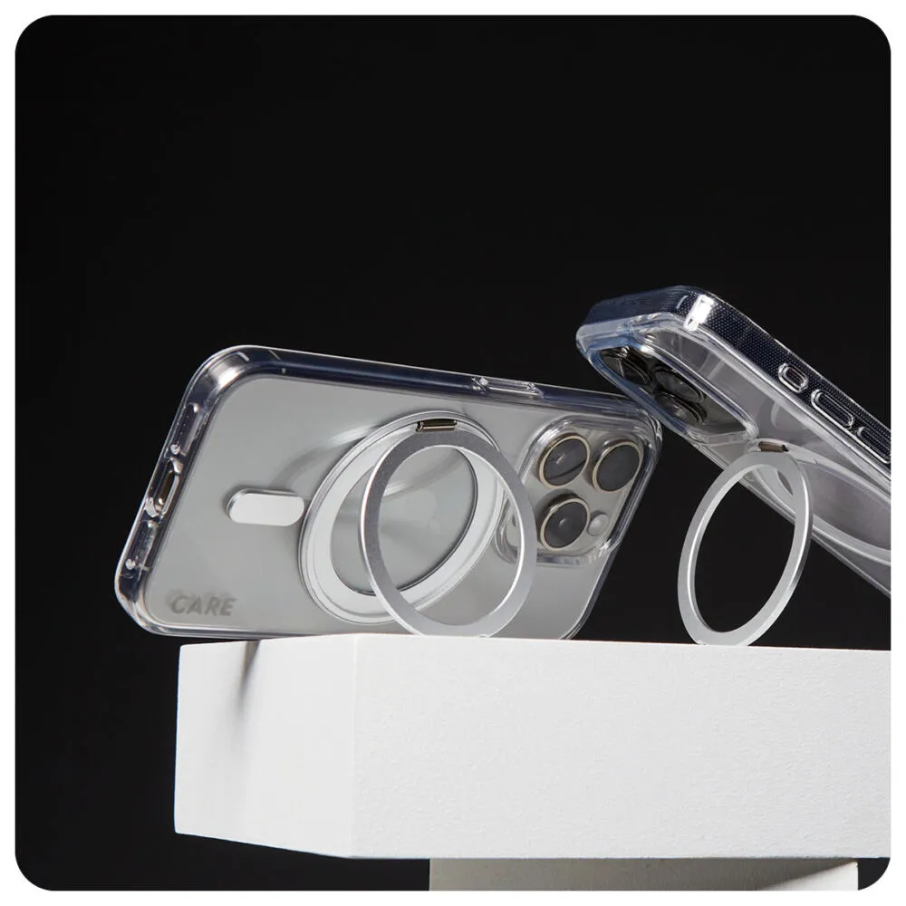 PanzerGlass CARE™ by PanzerGlass® Case Transparent w. Silver Kickstand & MagSafe iPhone 16 1325 Thumbnail 8