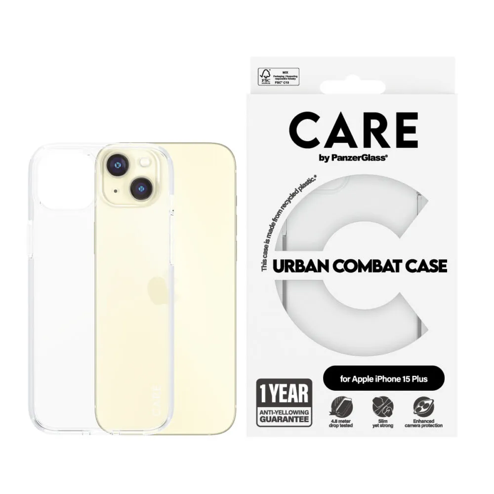 PanzerGlass CARE™ by PanzerGlass® Urban Combat Case Transparent iPhone 15 Plus 1423 Thumbnail 2