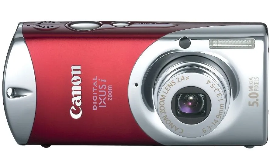 Canon Digital IXUS i zoom 1/2.5" Kompakt kamera 5 MP CCD 2592 x 1944 Piksel Kırmızı Digital Kame