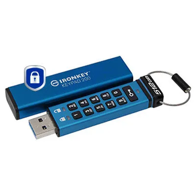 Kingston Technology IronKey Keypad 200 IKKP200/512GB 512 GB USB 3.2 280 MB/s Flash Bellek Thumbnail 2