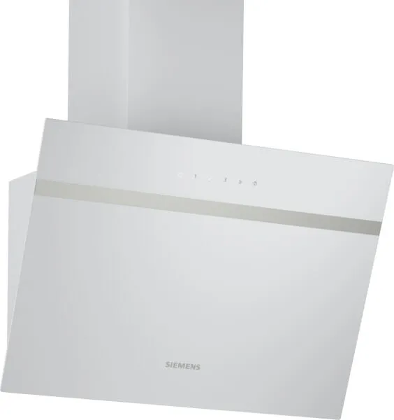 Siemens iQ100 LC65KDK20 ocak bacası Duvara monteli Beyaz 550 m³/Saat Davlumbaz ve Aspiratö