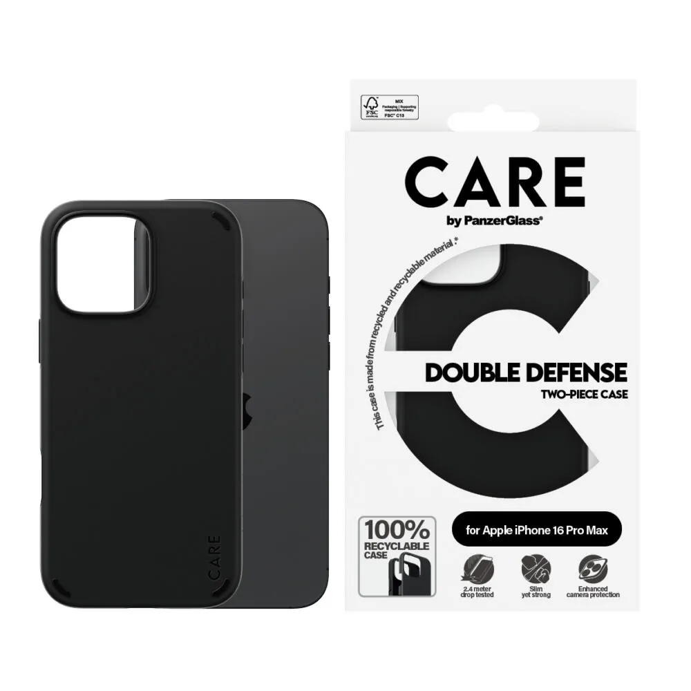 PanzerGlass CARE™ by PanzerGlass® Double Defense Case Black iPhone 16 Pro Max 1336 Thumbnail 2