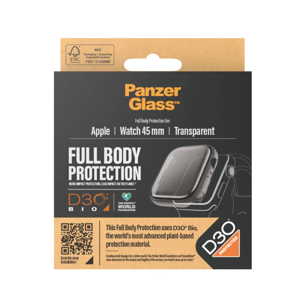 PanzerGlass® Full Body Transparent w. D3O® Apple Watch Series 9 | 45mm 3687 Thumbnail 5