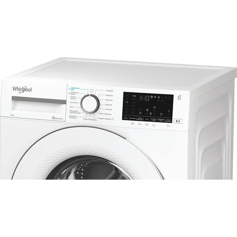 Whirlpool WAM 87W PL çamaşır makinesi Önden yüklemeli 8 kg 1400 RPM Beyaz Thumbnail 4