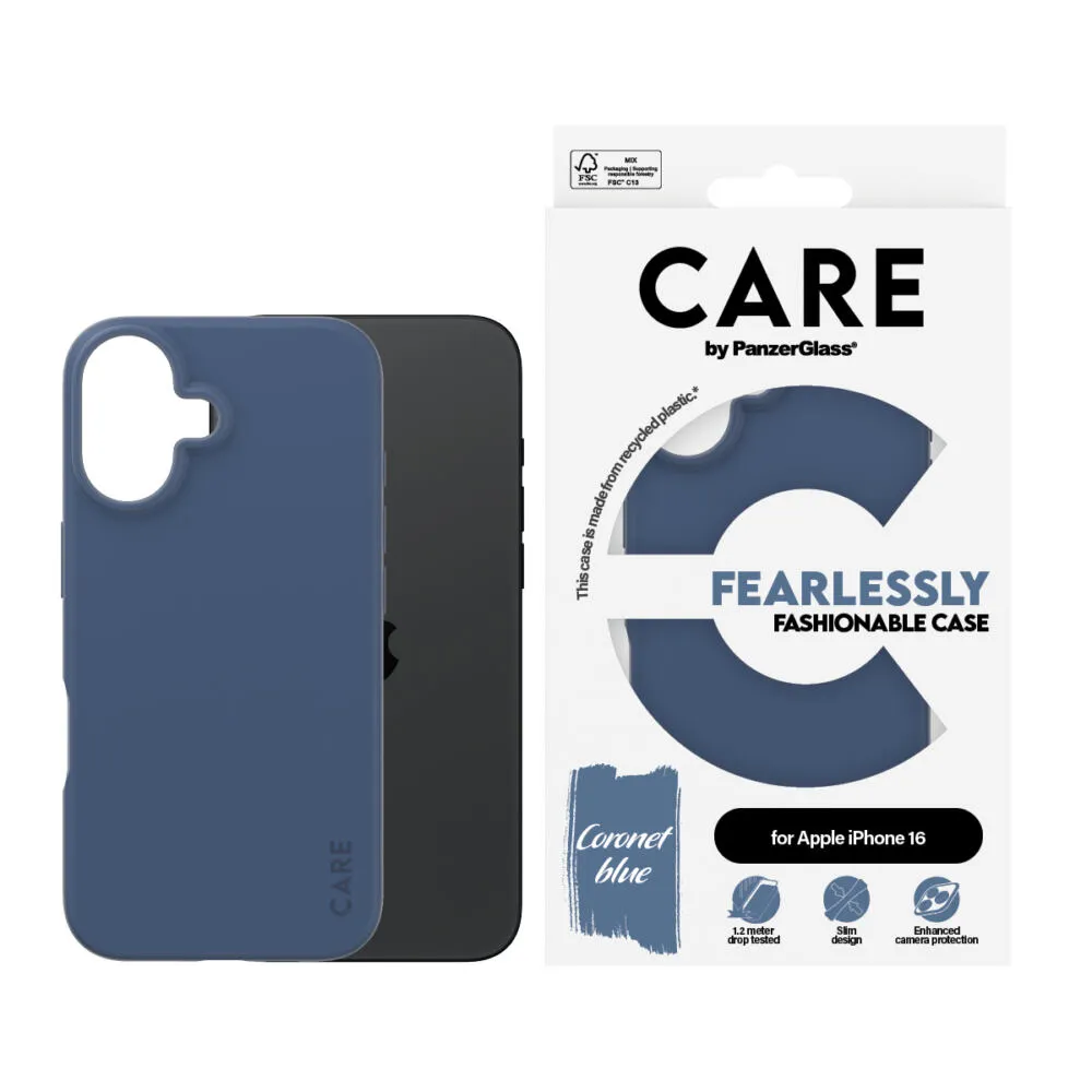 PanzerGlass CARE™ by PanzerGlass® Case Blue iPhone 16 1401 Thumbnail 1