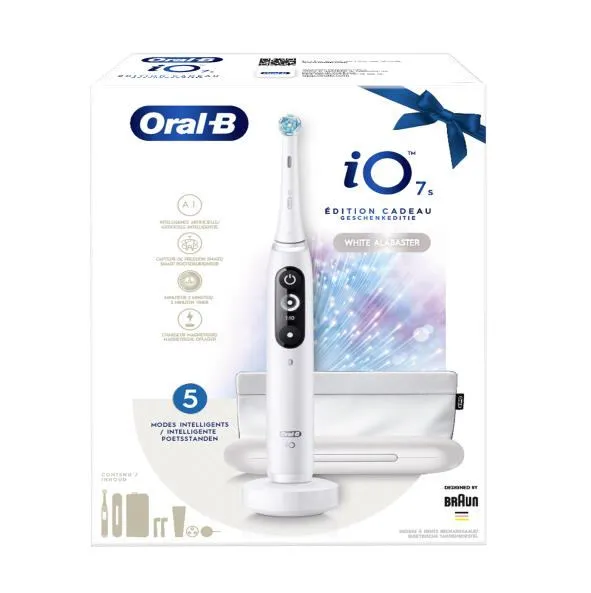 Oral-B iO 4210201417514 elektrikli diş fırçası Yetişkin Döner-titreşimli diş fırçası Beyaz Şarjlı Diş Fırçaları