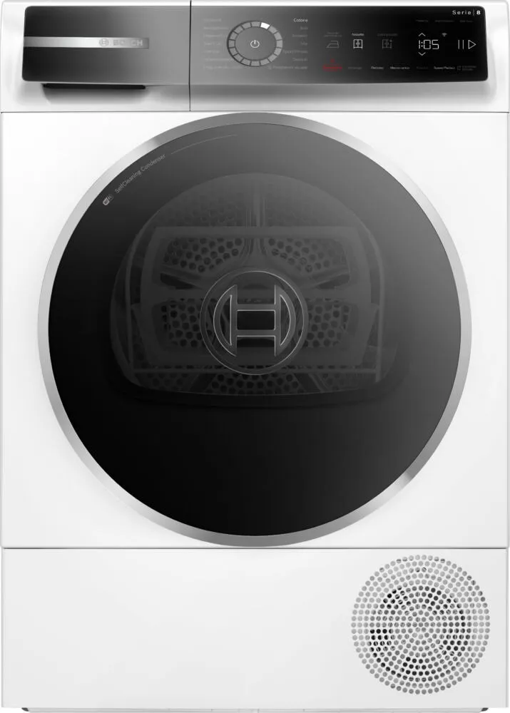 Bosch Serie 8 WQB246D0II kurutucu Solo Önden yüklemeli 9 kg Beyaz Kurutma Makinesi
