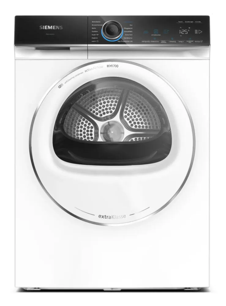 Siemens iQ700 WR47B2C90 topTeam kurutucu Solo Önden yüklemeli 9 kg Beyaz Kurutma Makinesi