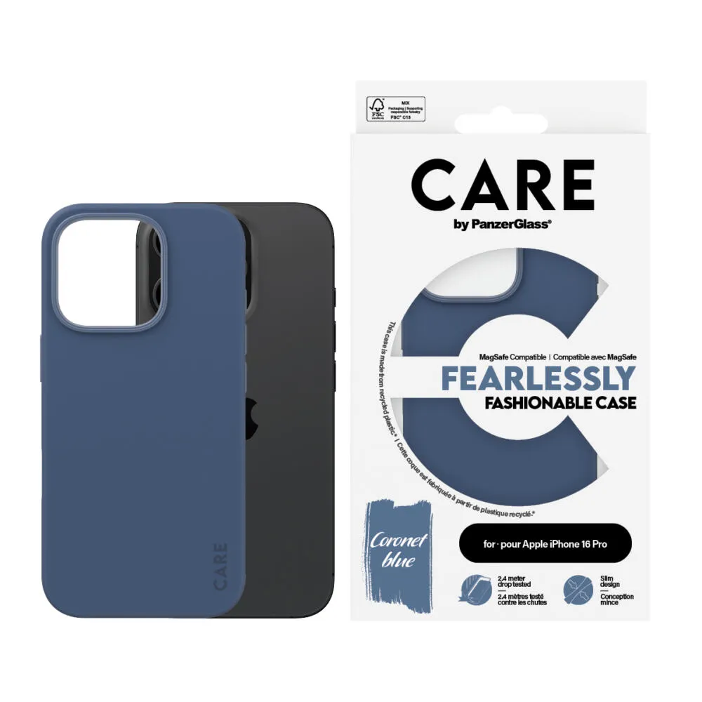 PanzerGlass CARE by PanzerGlass® Fashionable Case Blue w. MagSafe iPhone 16 Pro 1382CA Thumbnail 1