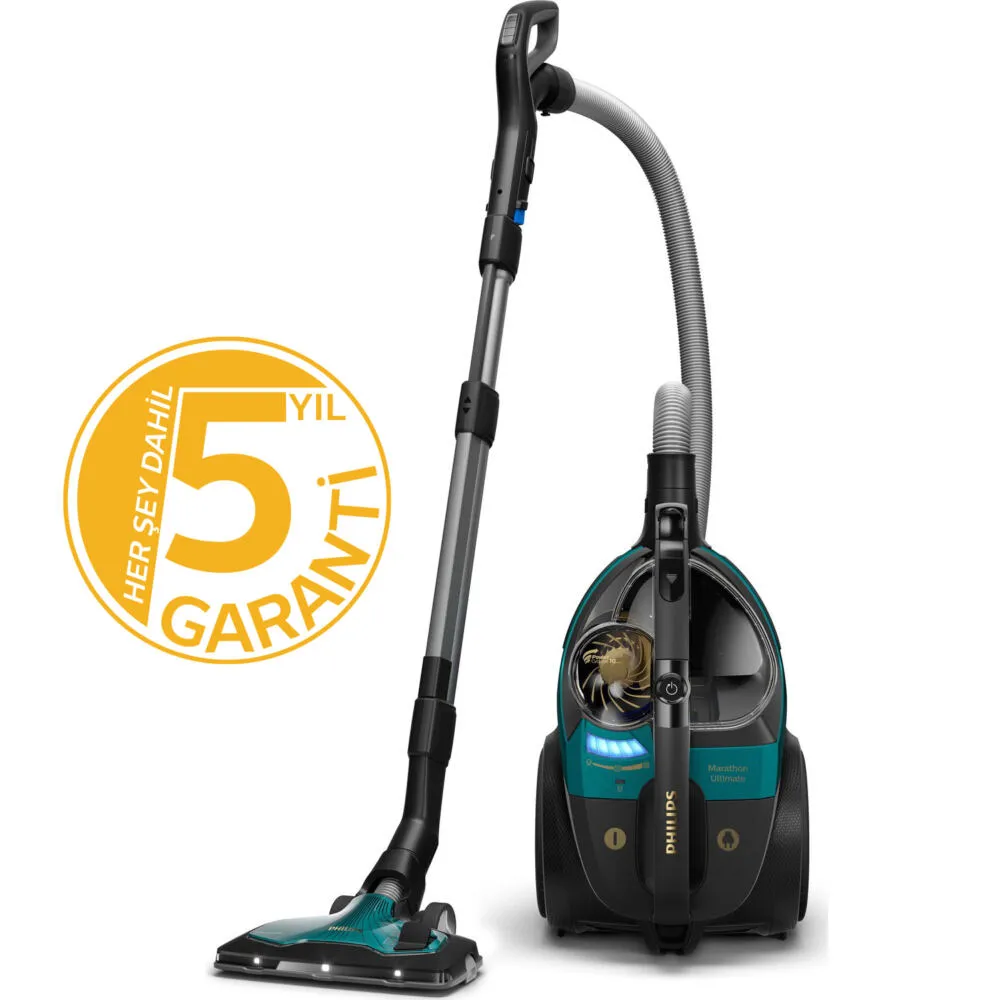 Philips Marathon Ultimate XB9185/07 Torbasız elektrikli süpürge 900 W 2.2 L HEPA Filtreli Thumbnail 12