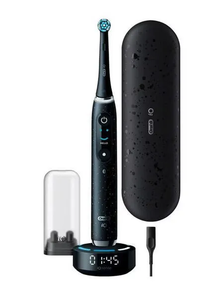 Oral-B iO iO10 Yetişkin Döner diş fırçası Siyah Şarjlı Diş Fırçaları