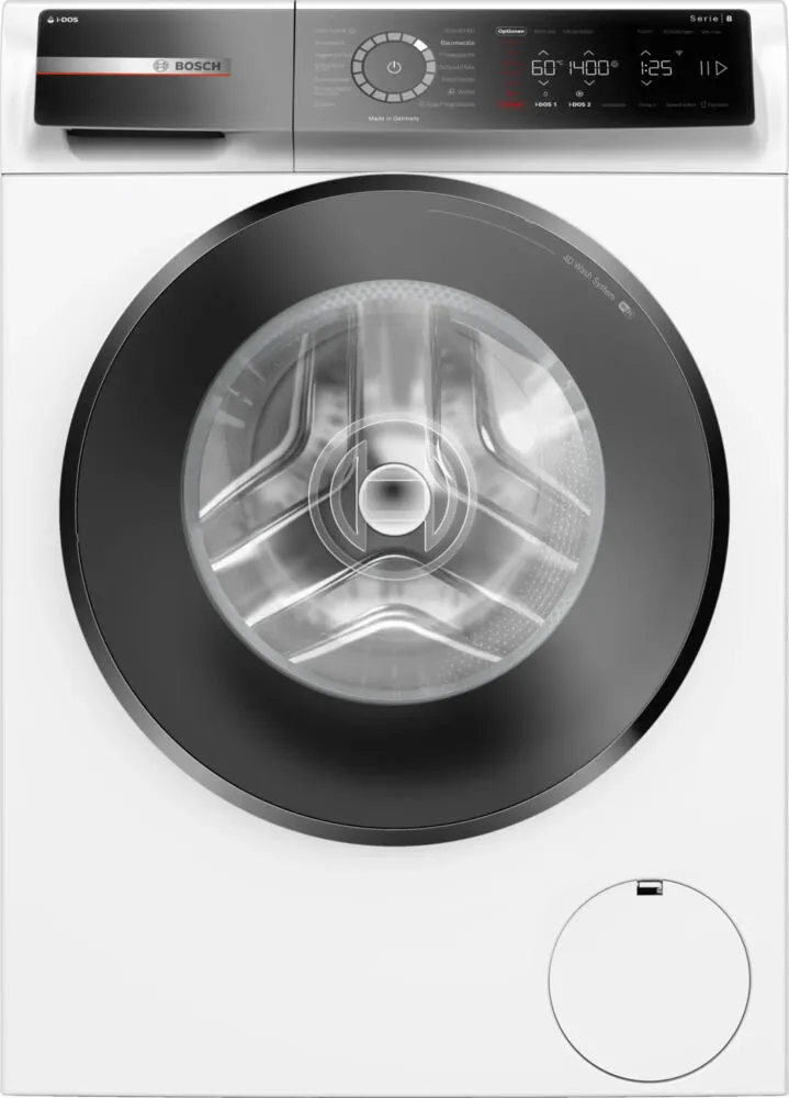 Bosch Serie 8 WGB244A40 washing machine çamaşır makinesi Önden yüklemeli 9 kg 1257 RPM Beyaz Çamaşır Makineleri