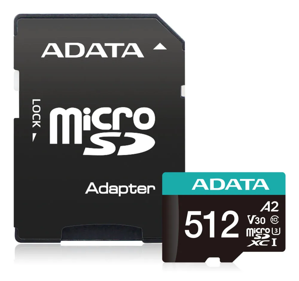 ADATA AUSDX512GUI3V30 hafıza kartı 512 GB MicroSDXC Sınıf 10 Thumbnail 1