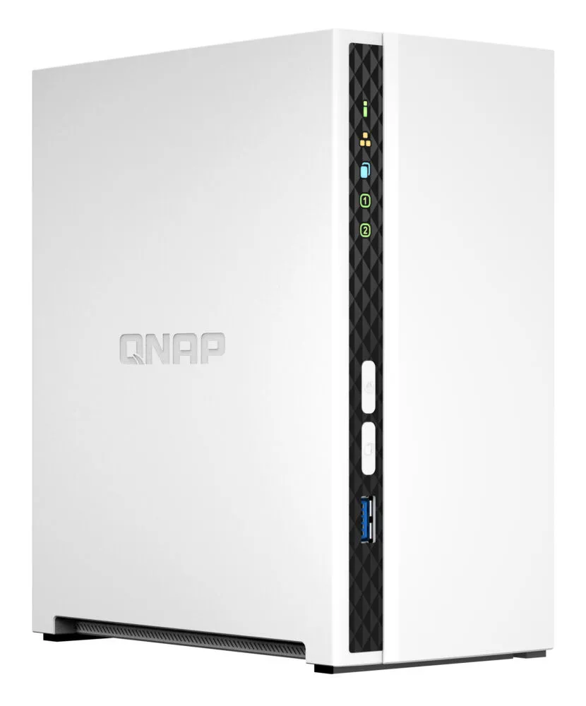 QNAP TS-233 + 2x ST2000VN003 NAS Mini Dikey (Tower) Cortex-A55 2 GB 4 TB QNAP QTS Beyaz Thumbnail 2