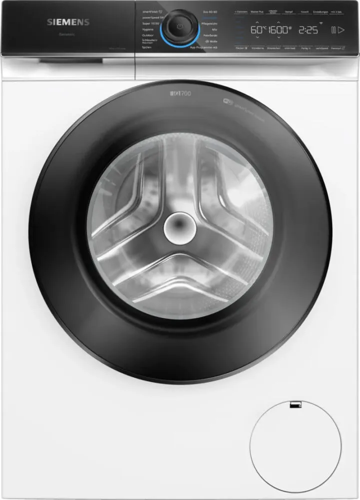 Siemens iQ700 WG46B2071 çamaşır makinesi Önden yüklemeli 9 kg 1600 RPM Beyaz Çamaşır Makineleri