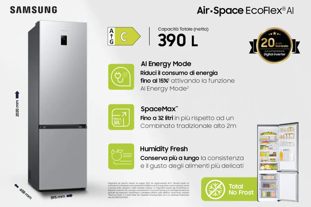 Samsung RB38C672CSA/EF 390 Litre No-Frost Buzdolabı Thumbnail 3