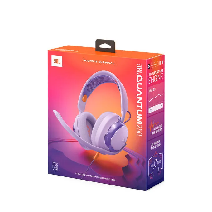 JBL Quantum 250 JBLQTUM250PUR Oyuncu Kulaklığı Thumbnail 10