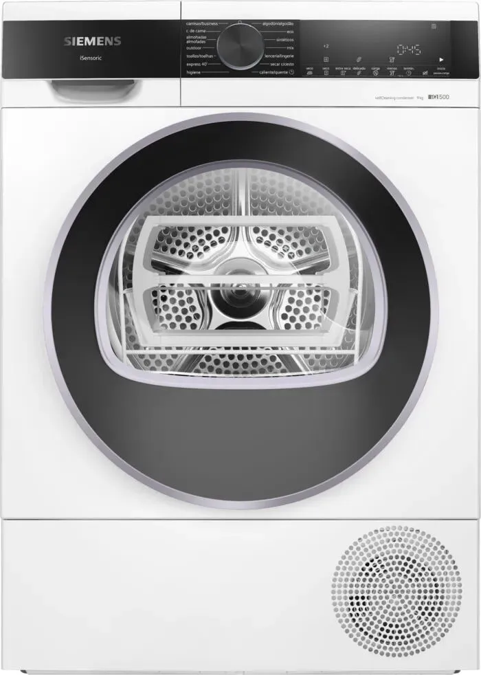 Siemens iQ500 WQ45G2D1ES kurutucu Solo Önden yüklemeli 9 kg Beyaz Kurutma Makinesi