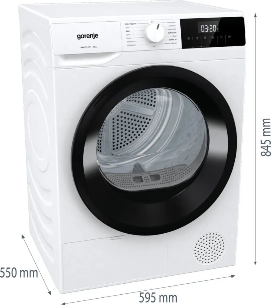 Gorenje WaveDHNE82 20016651 8 kg Isı Pompalı Kurutma Makinesi Thumbnail 14