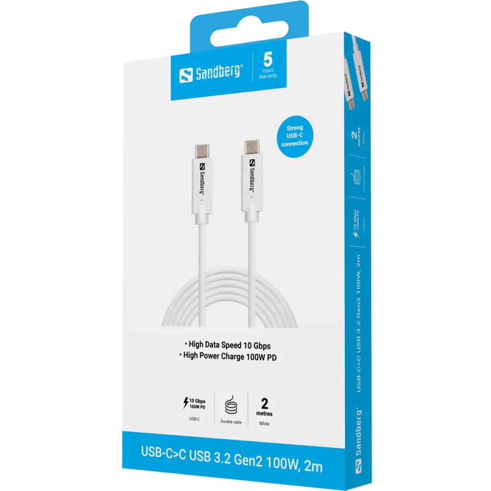 Sandberg 136-54 USB C to USB C (2 m) USB Kablosu Thumbnail 4