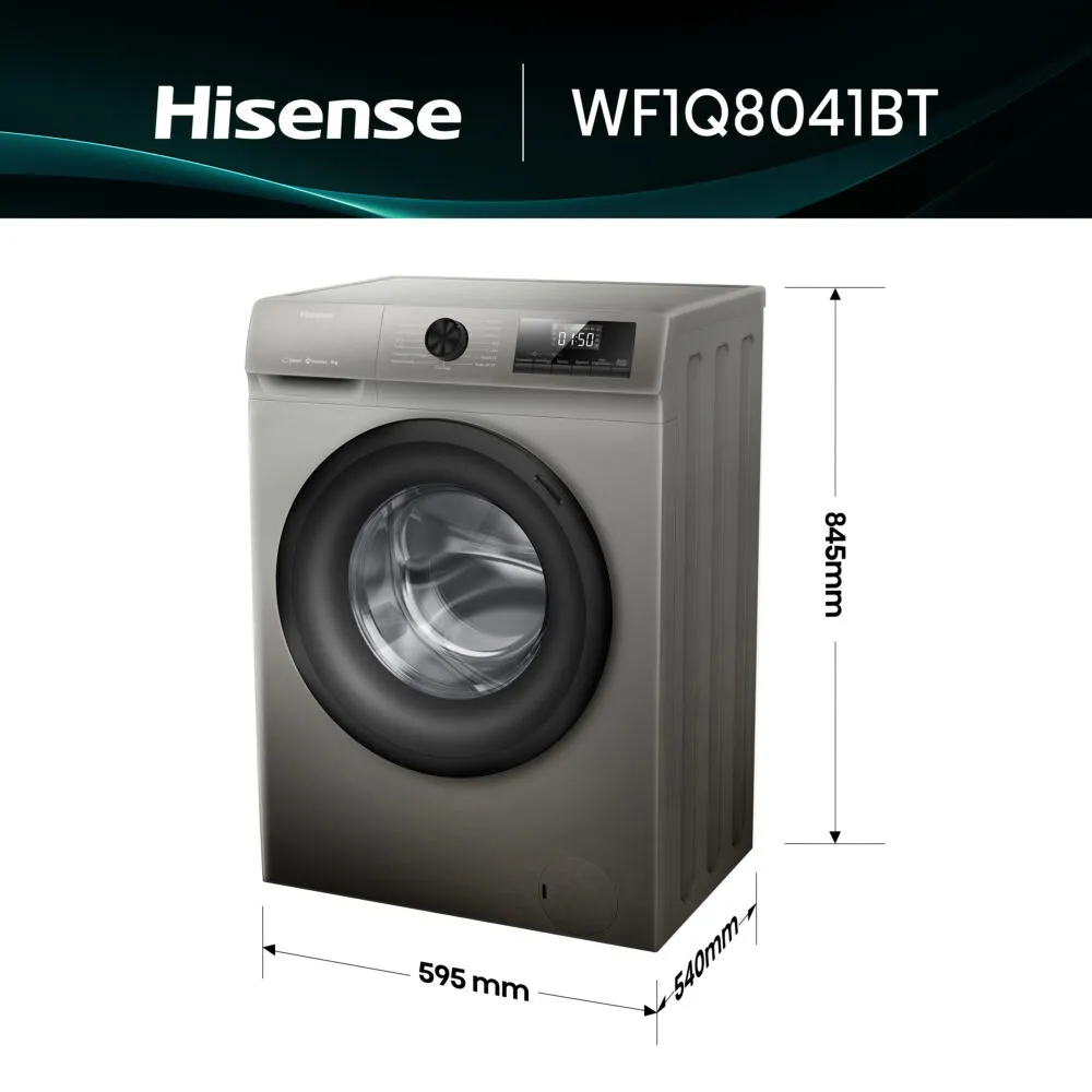 Hisense WF1Q8041BT 8 kg 1400 Devir Çamaşır Makinesi Thumbnail 1